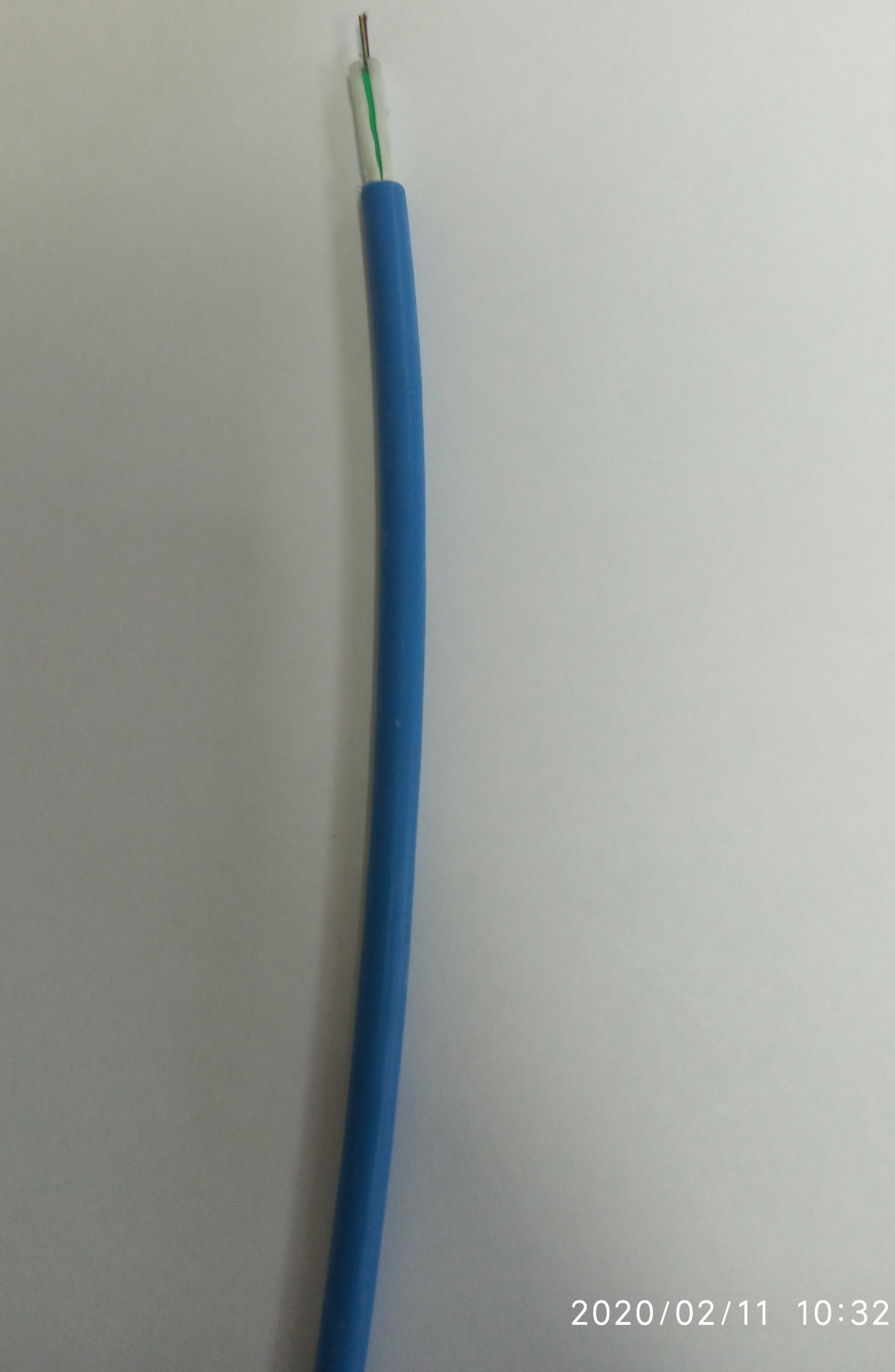 Cable 8Fo SM 9/125 Monotubo Arm. Diel. Int/Ext.LSZH Azul Eca