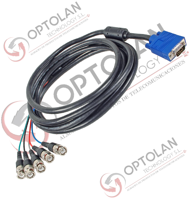 Cable Vga(sub-d15) M/ 5xbnc M 5m