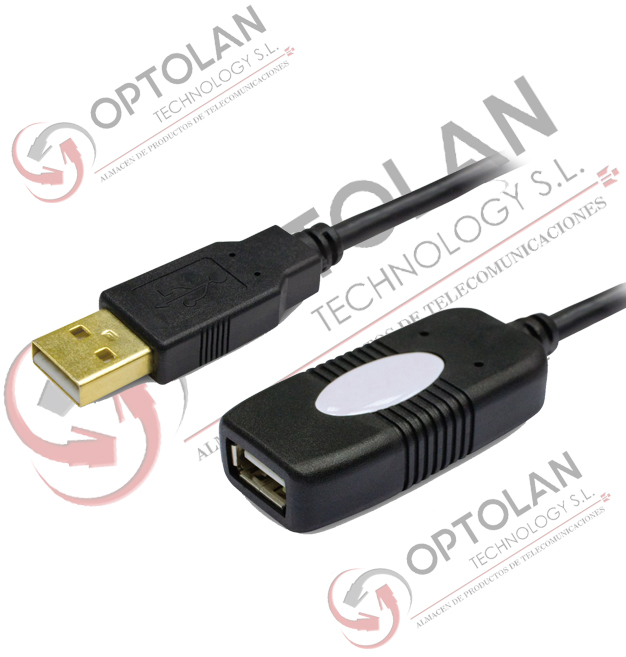 Cable prolongador USB 2.0 amplificado 10m.